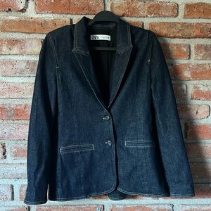 Zara Denim Blazer